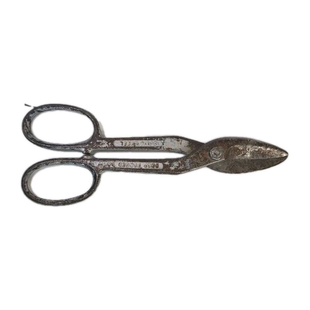 Vintage Wiss A-11 Drop Forged Steel Tin Snips Tool Metal Shears Scissors USA